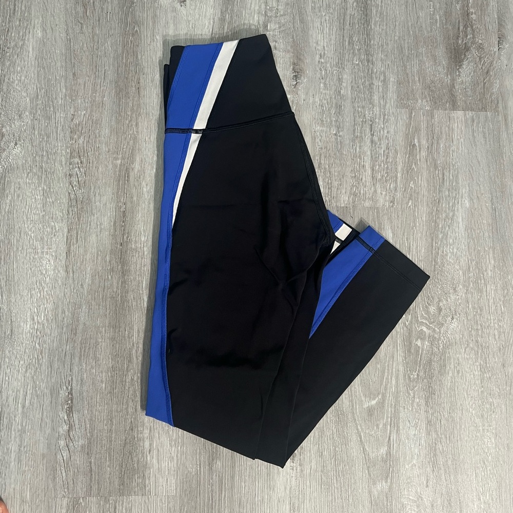 Lululemon Athletica Black and Blue Leggings